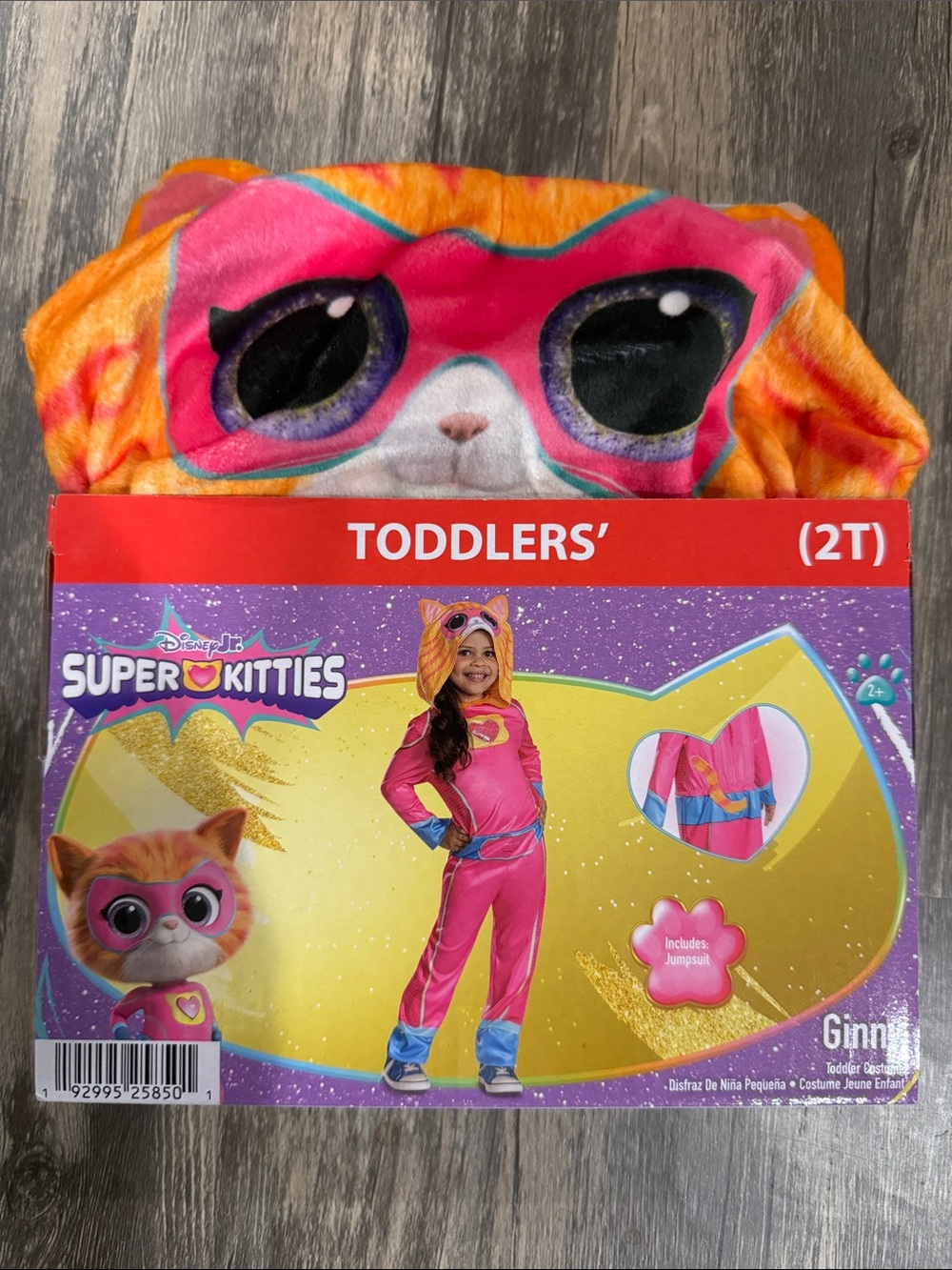 Disney Jr Super Kitties Ginny Pink & Orange Toddler Halloween Costume (2T)